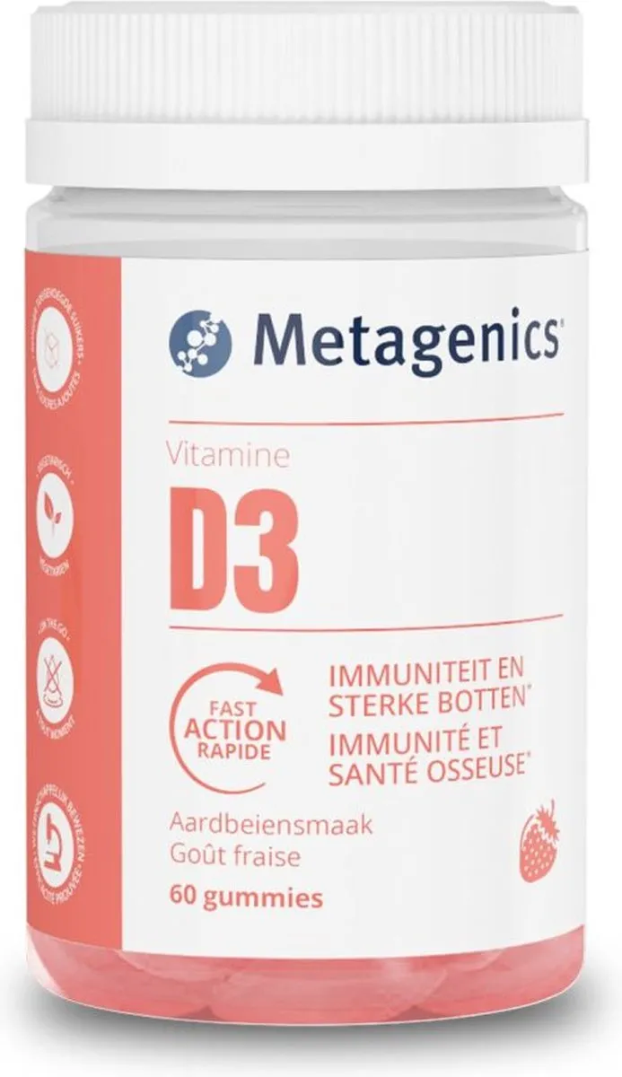 Metagenics Vitamine D 1000Iu NF (60 Gummies)