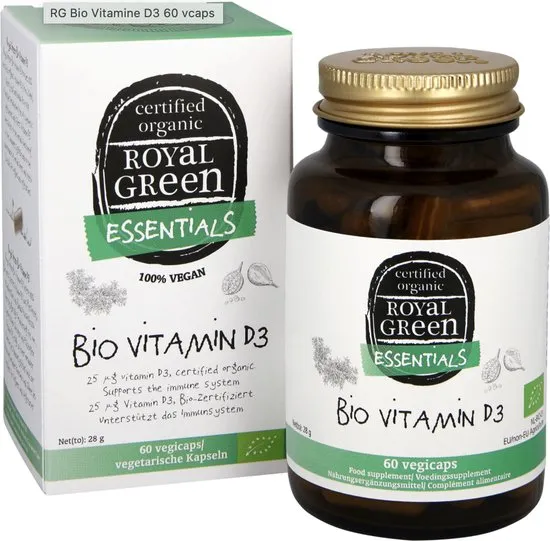 Royal Green Bio Vitamine D3 25Mcg (60 vega capsules)