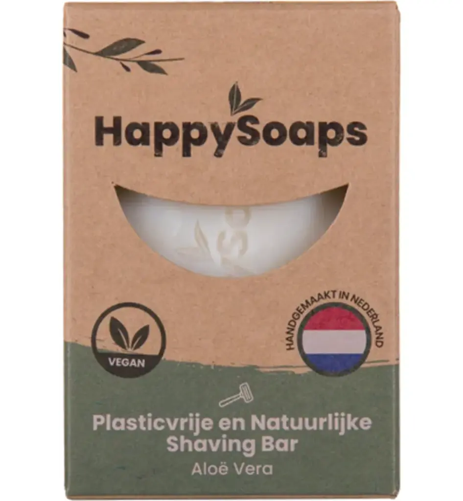 Happysoaps Shaving Bar Aloe Vera (70 gr)