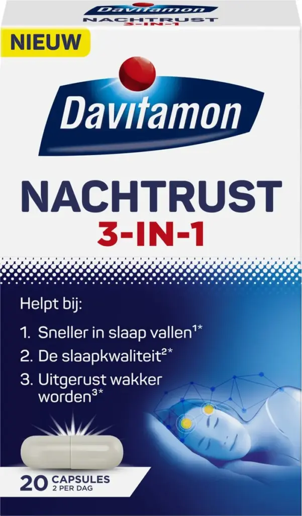 Davitamon Nachtrust 3-In-1 (20 capsules)