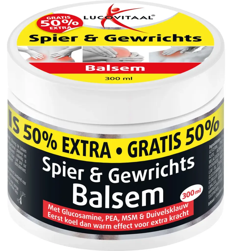 Lucovitaal Spier & Gewrichtsbalsem 50% extra (300 ml)