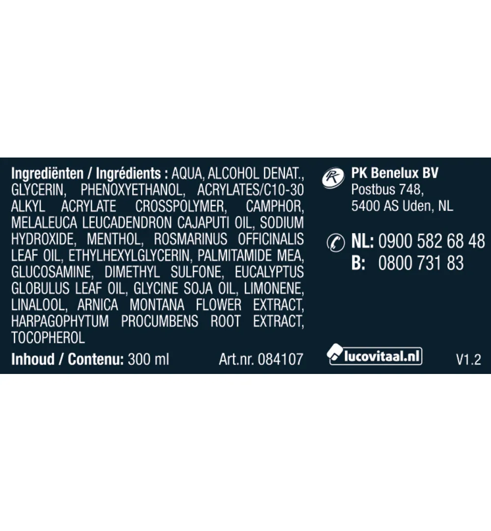 Lucovitaal Spier & Gewrichtsbalsem 50% extra (300 ml)