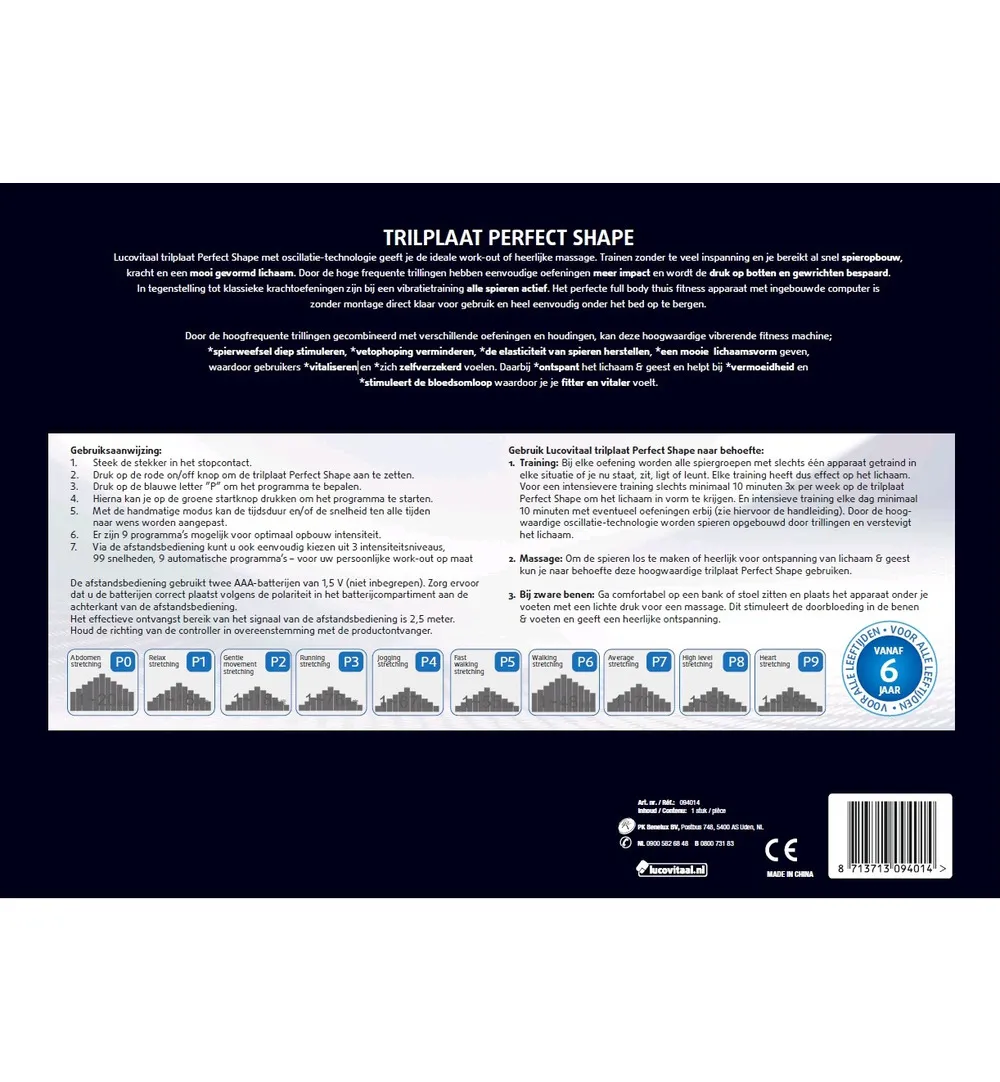 Lucovitaal Trilplaat Perfect Shape (1 stuk)