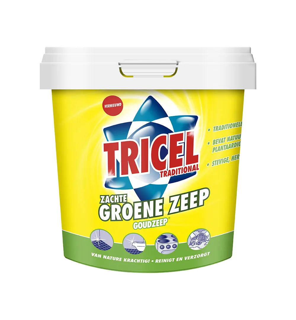 Tricel Zachte groene zeep goudzeep (750 gr)