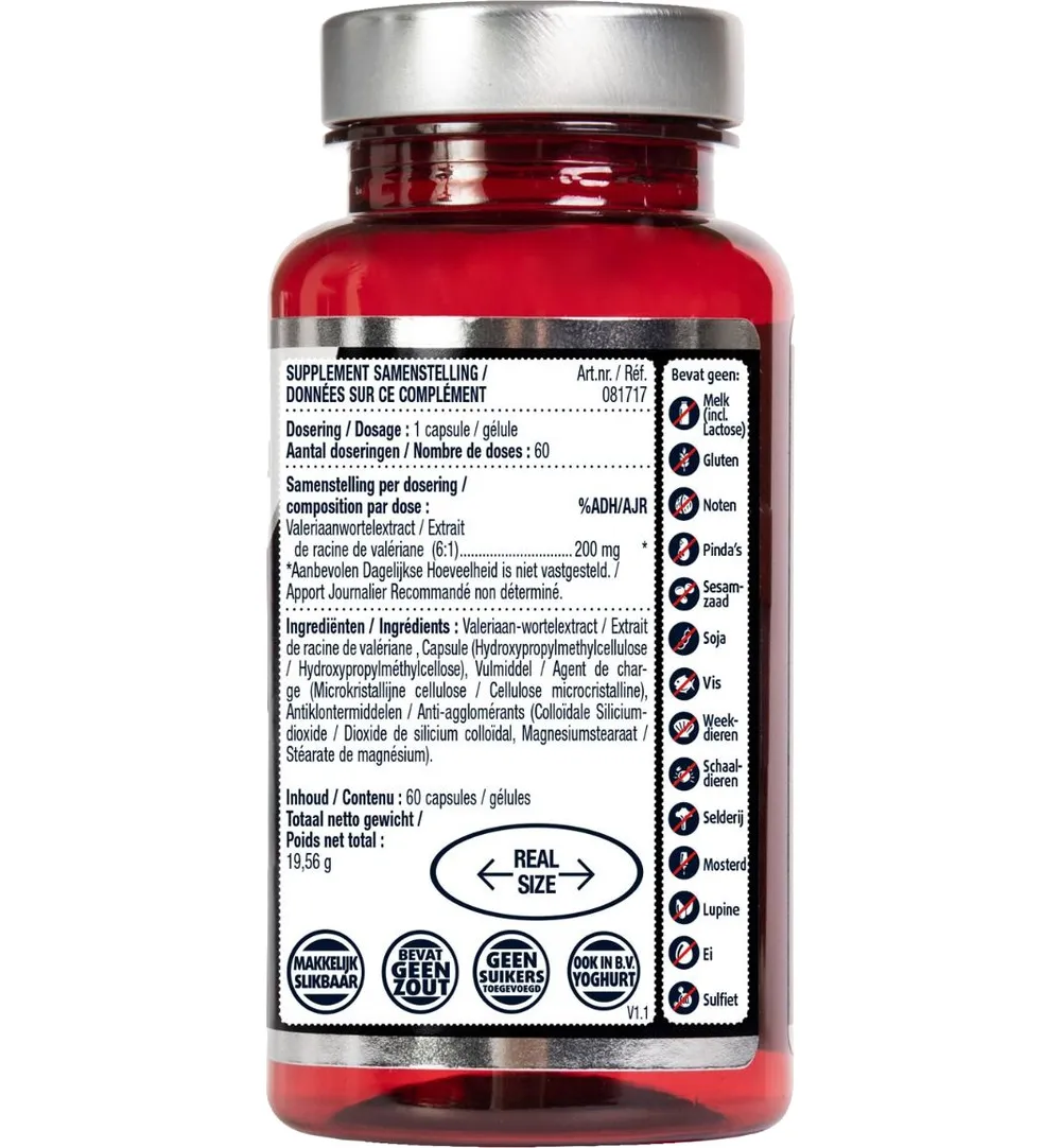 Lucovitaal Valeriaan 200mg (60 capsules)