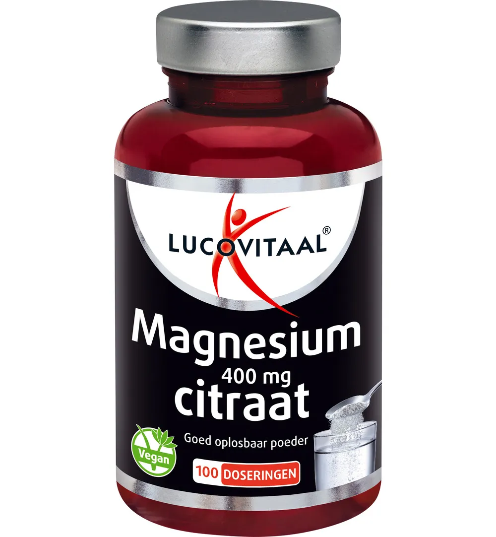 Lucovitaal Magnesium 400mg Citraat Poeder (100 doseringen)