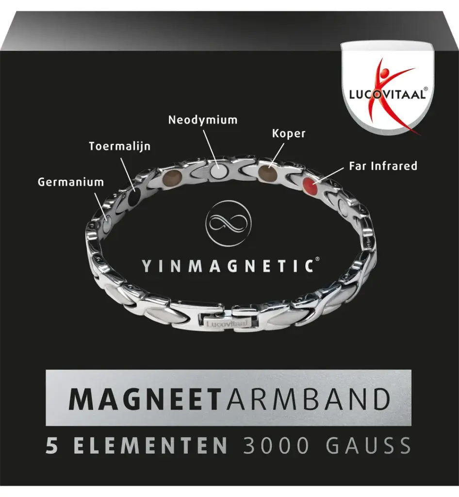 Lucovitaal Magneet Armband Zilver (1 stuk)