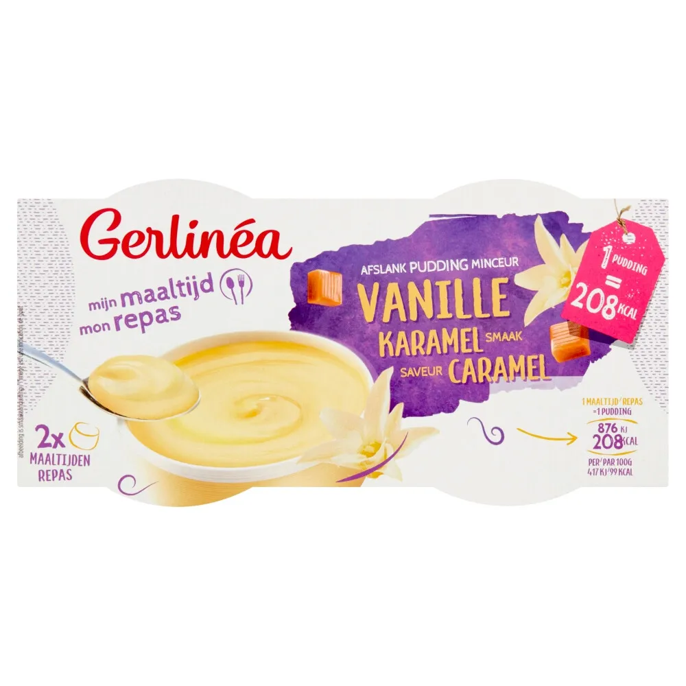 Gerlinéa Pudding Vanille Karamel (2 x 210 gr)