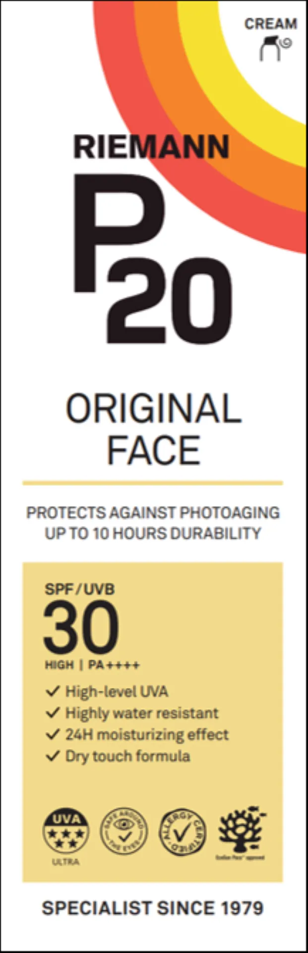 Riemann P20 Original Face SPF30 Creme (50 gr)