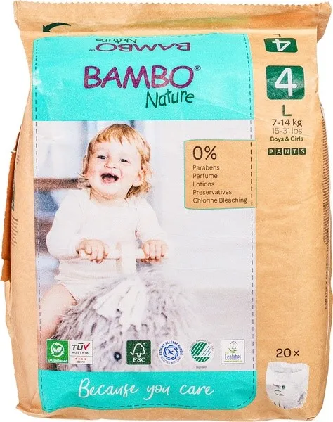 Bambo Nature Luierbroekjes 4 Junior (20 stuks)
