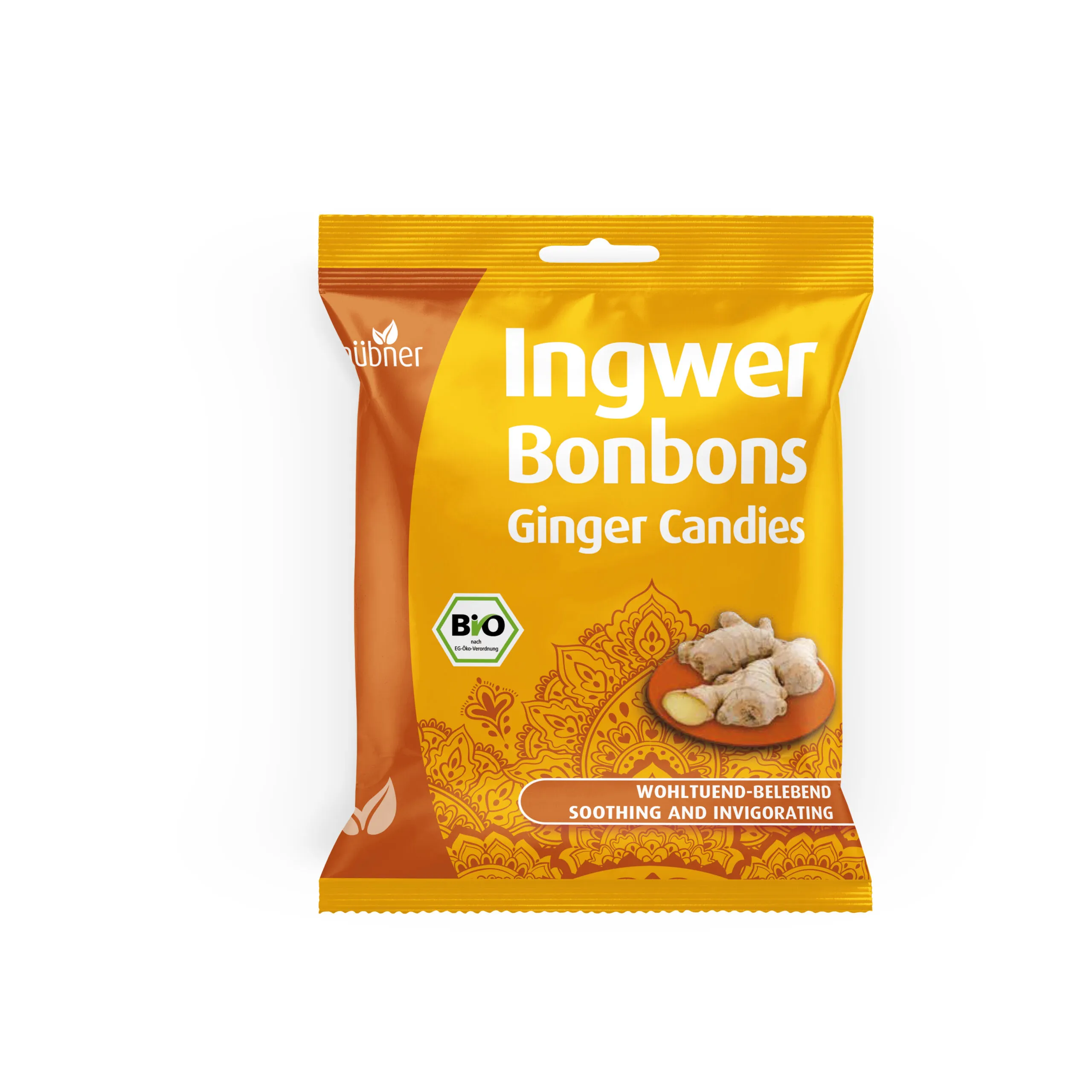 Hubner Gember Bonbons Bio (70 gr)