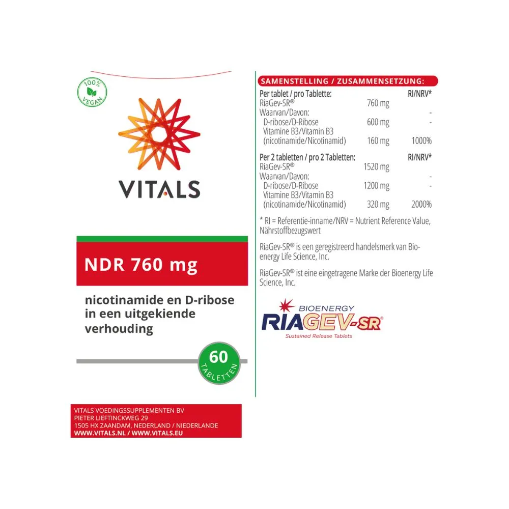 Vitals NDR 760 MG (60 tabletten) - image 3
