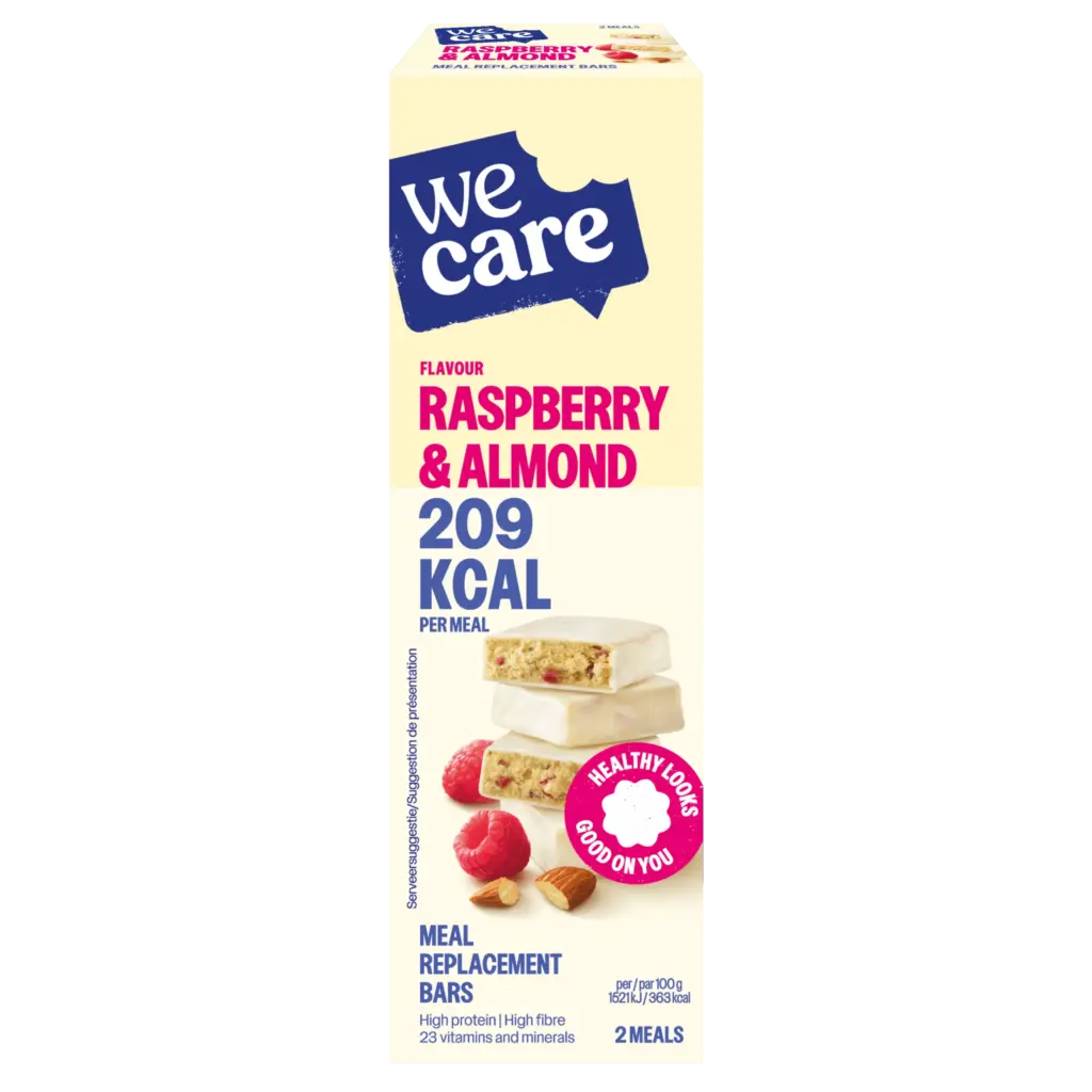 WeCare Bars rasberry almond (116 gr)