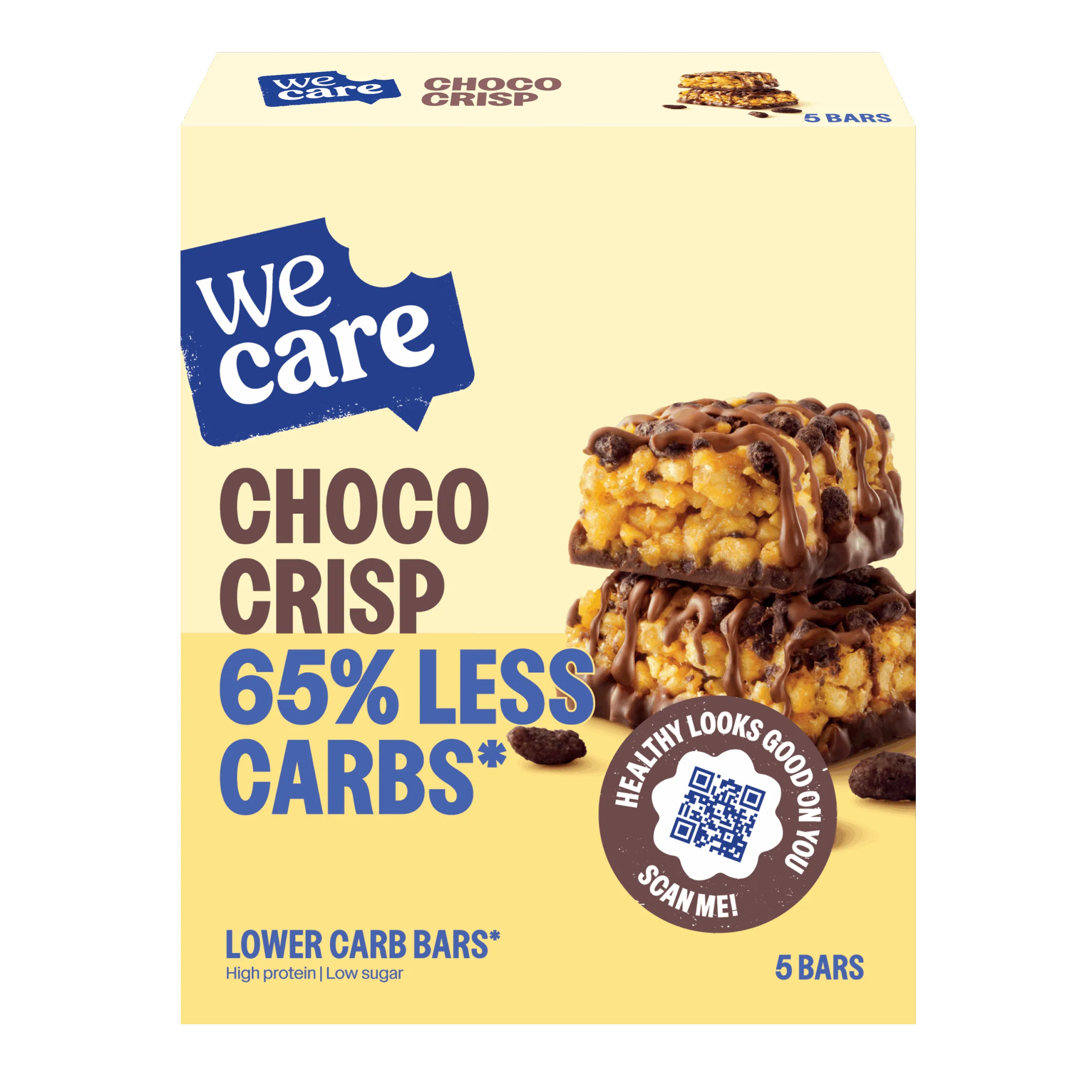 WeCare Bar choco crisp (5 x 30 gr)