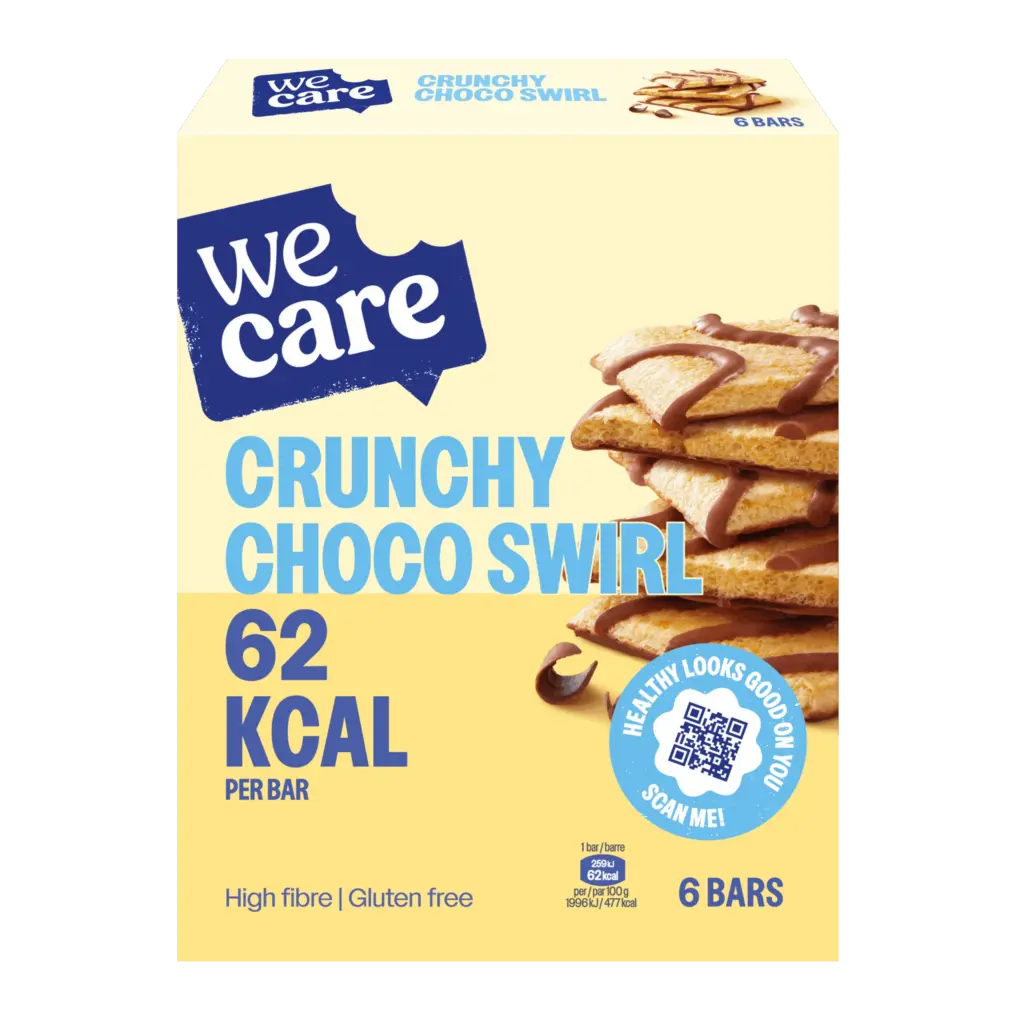 WeCare Bars crunchy choco swirl (78 gr)
