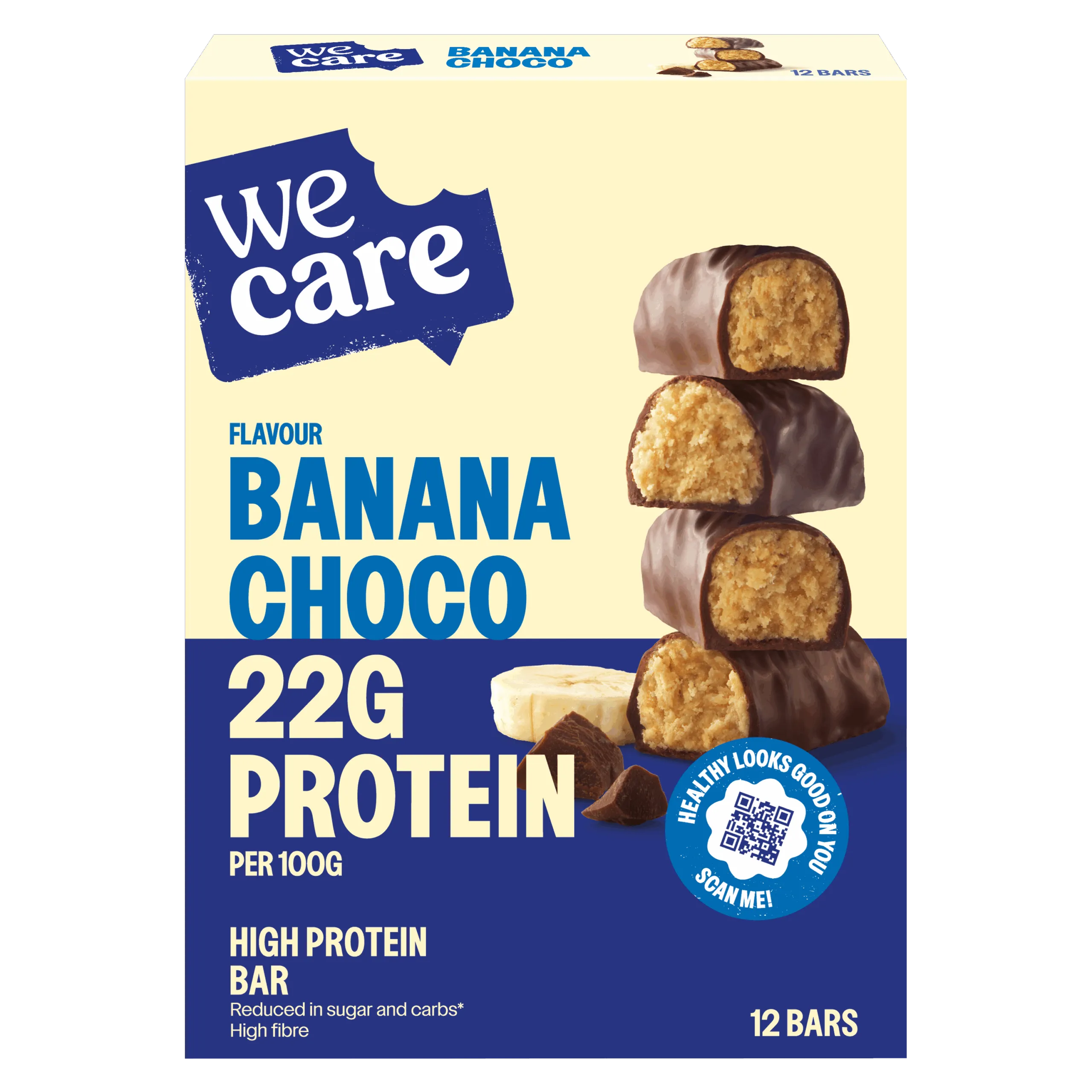 WeCare Bars choco banana (12 stuks)