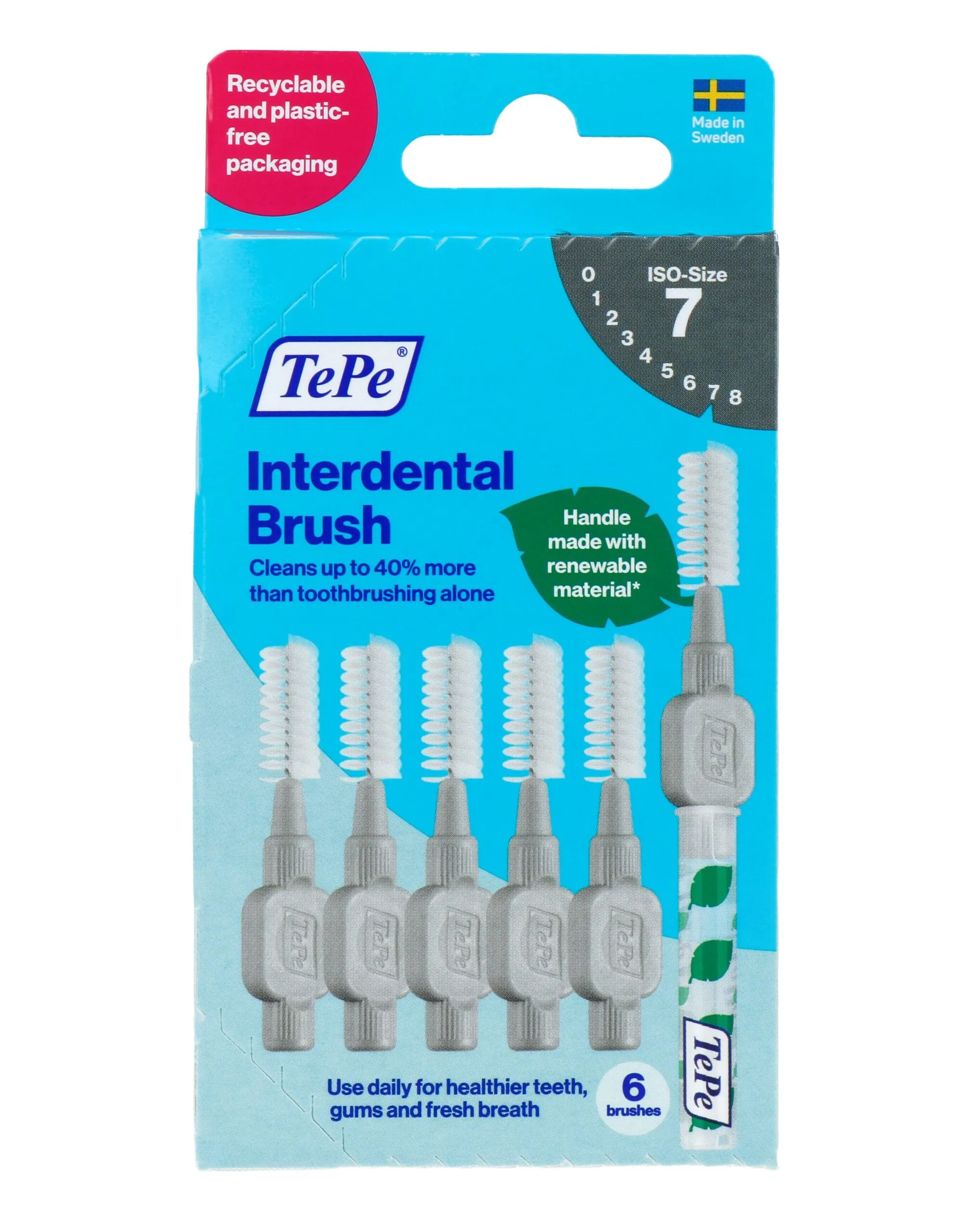 Tepe Interdentale Ragers Original Grijs 1.3Mm Maat 7 (6 stuks)