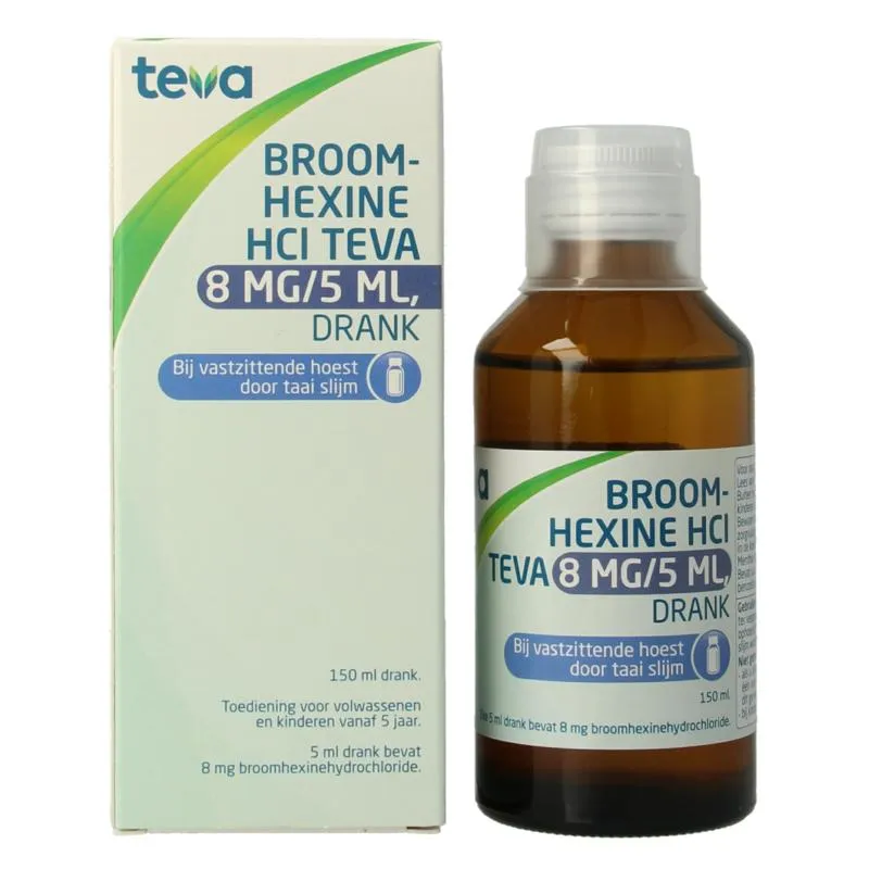 Teva Broomhexine Hcl 8mg / 5ml (150 ml)
