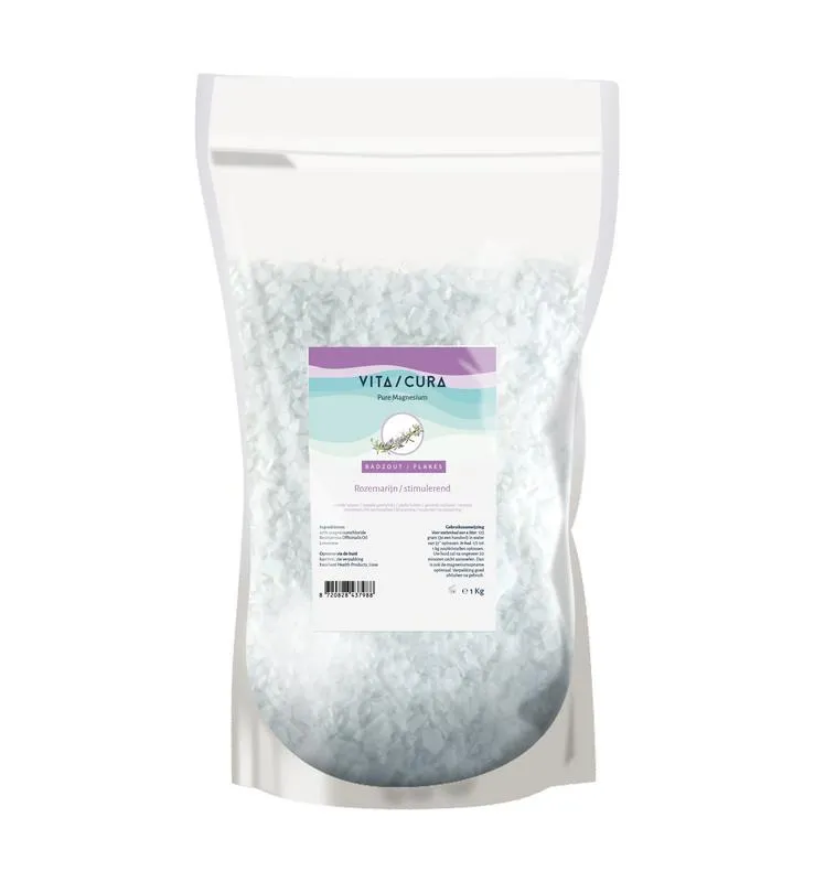 Vitacura Magnesium Zout Flakes Rozemarijn (1000 gr)