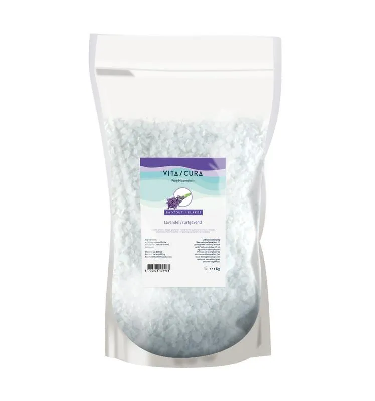 Vitacura Magnesium Zout Flakes Lavendel (1000 gr)