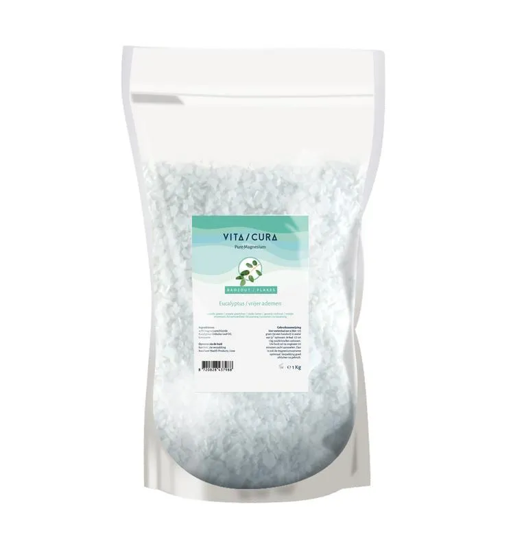 Vitacura Magnesium Zout Flakes Eucalyptus (1000 gr)