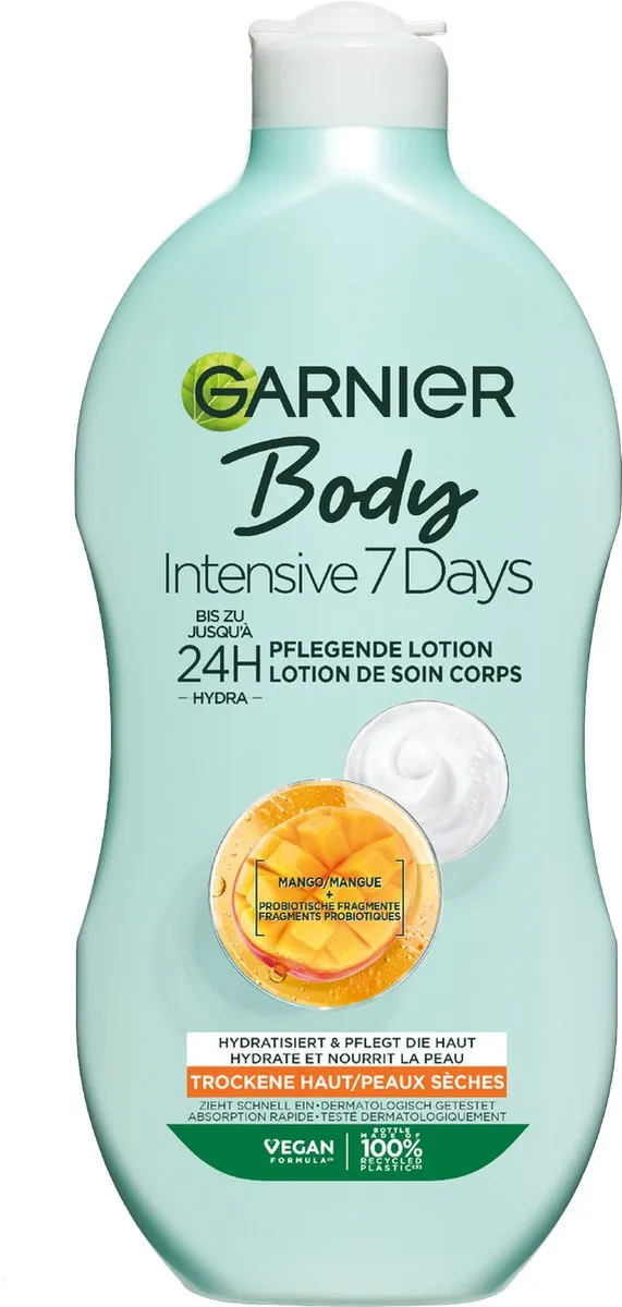 Garnier Body Intensive 7 Days Verzorgende Bodylotion Met Mango Extract En Probiotica (400 ml)
