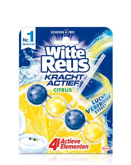 Witte Reus Krachtig Active Citrus Toilet Blok (1 stuk)
