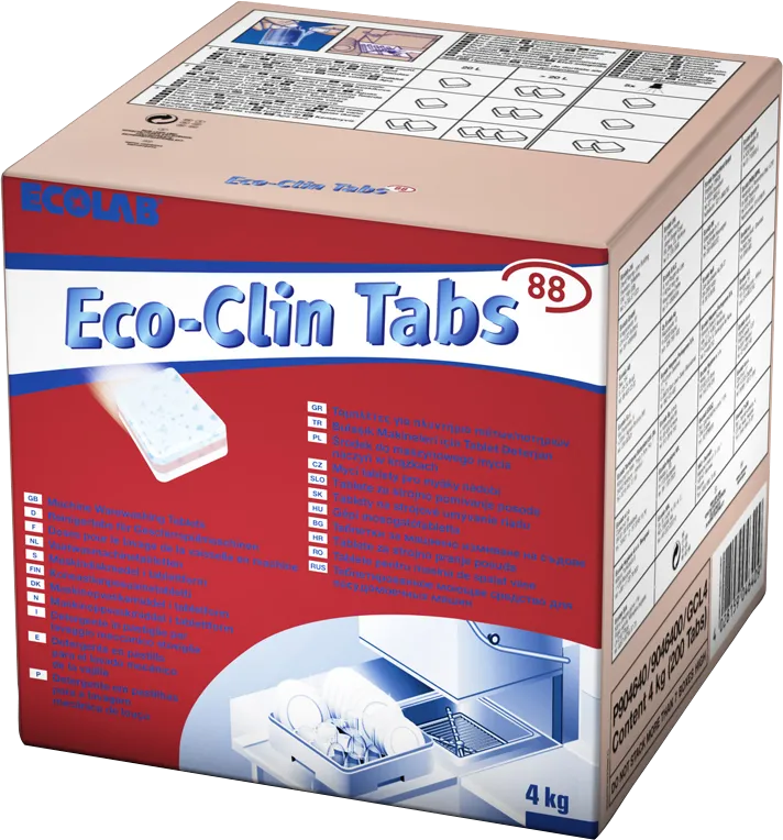 Ecolab Vaatwasmiddel Eco-Clin Tabs 88 (200 tabletten)