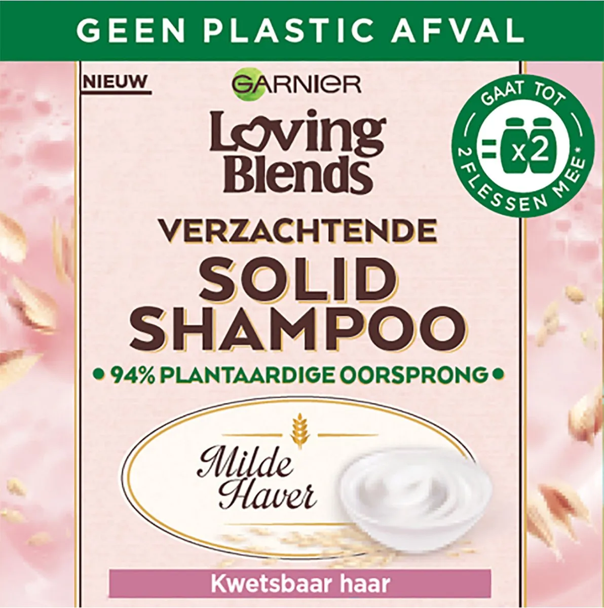 Garnier Loving Blends Milde Haver Verzachtende Solid Shampoo Bar (60 gr)