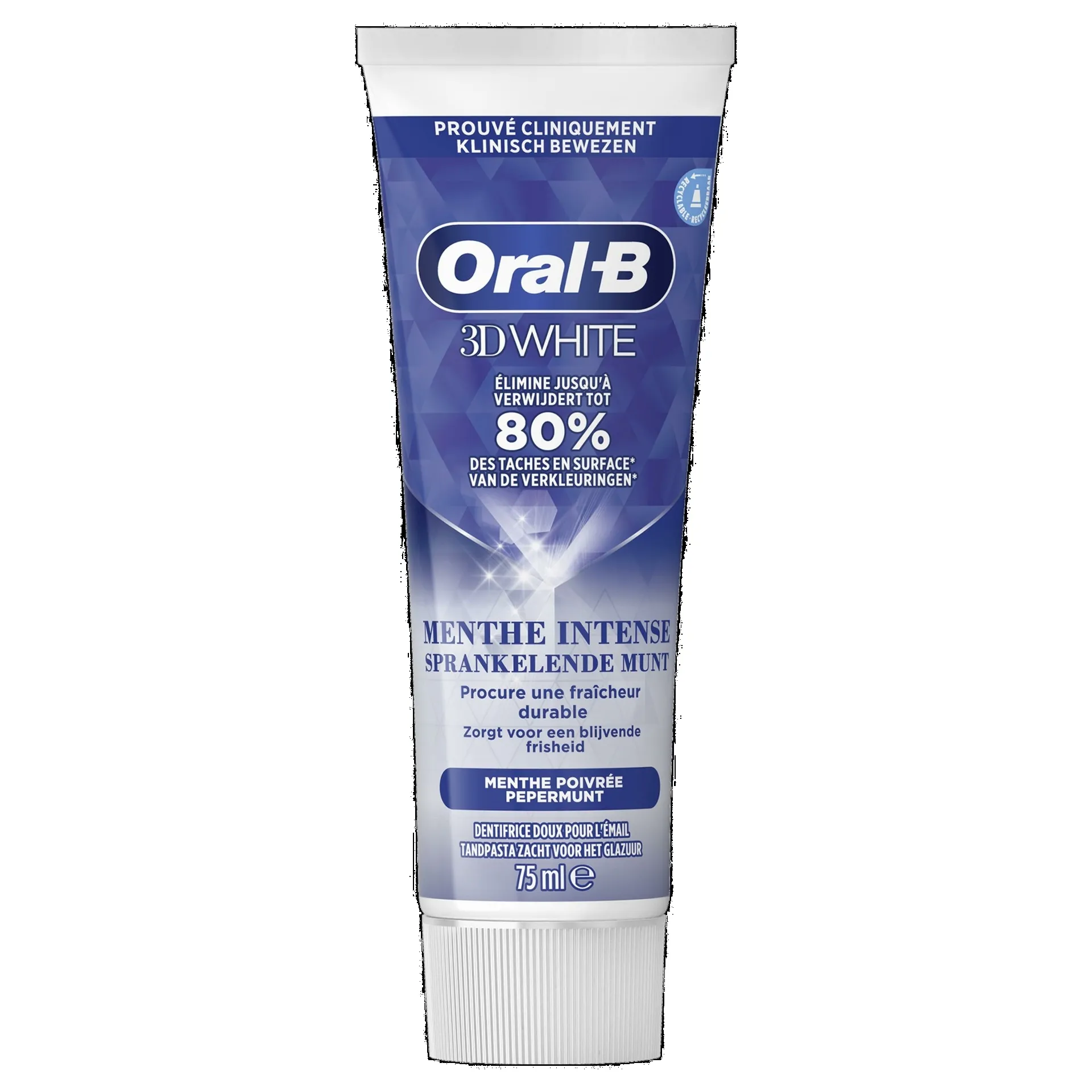 Oral B Tandpasta 3D White Sparkling Mint (75 ml)