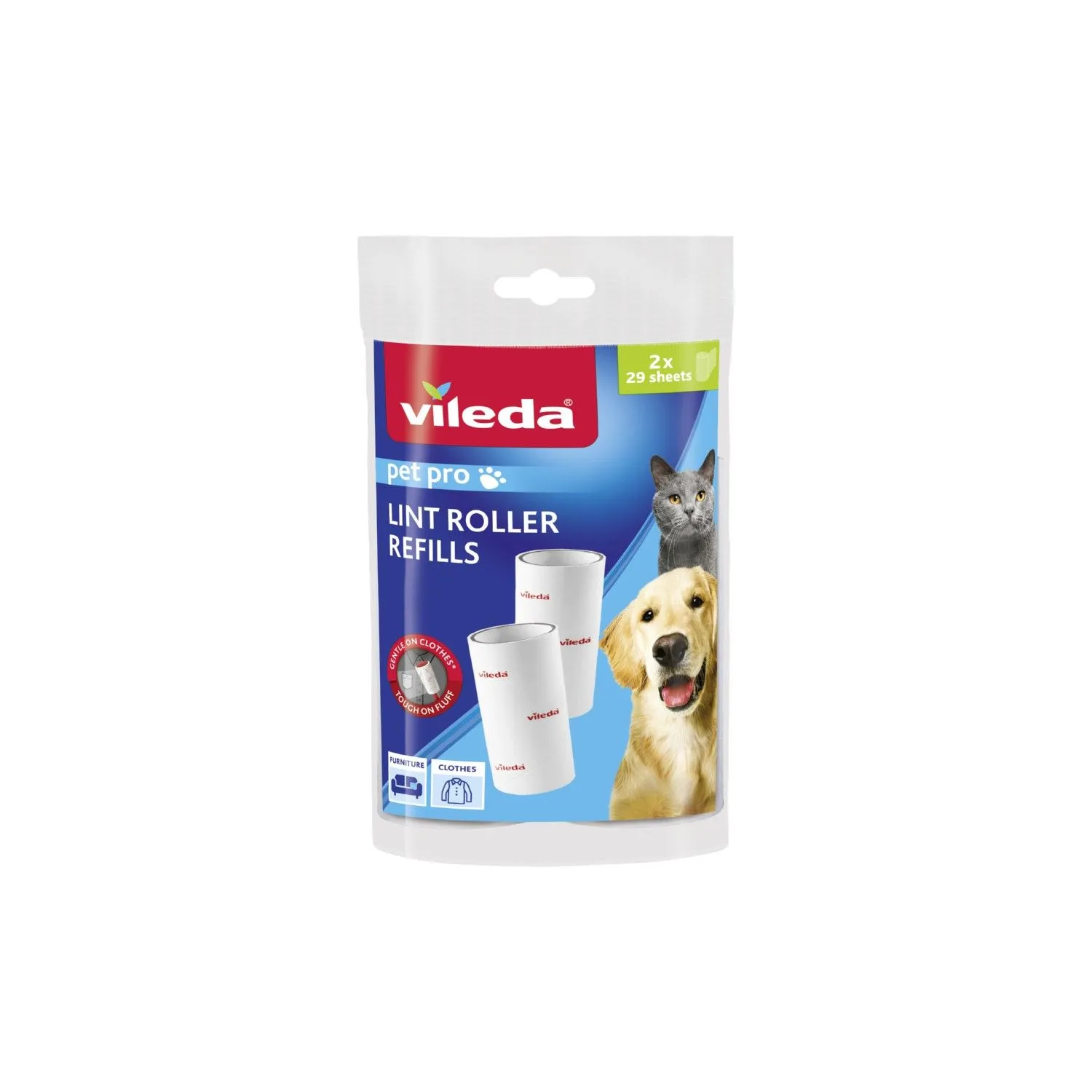 Vileda Kleefborstel Pet Pro 2X29 Bladen (1 stuk)