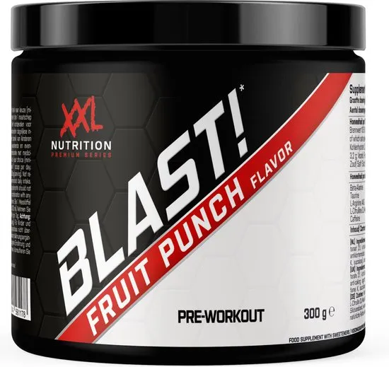 XXL Nutrition Blast Pre Workout Fruit Punch (300 gr)