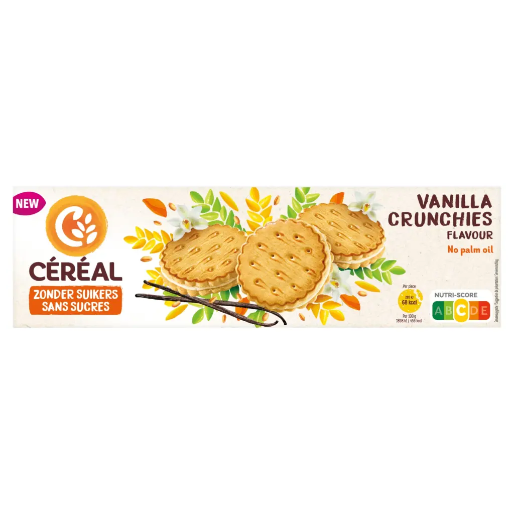 Céréal Vanilla Crunchies (4 x 3 stuks)