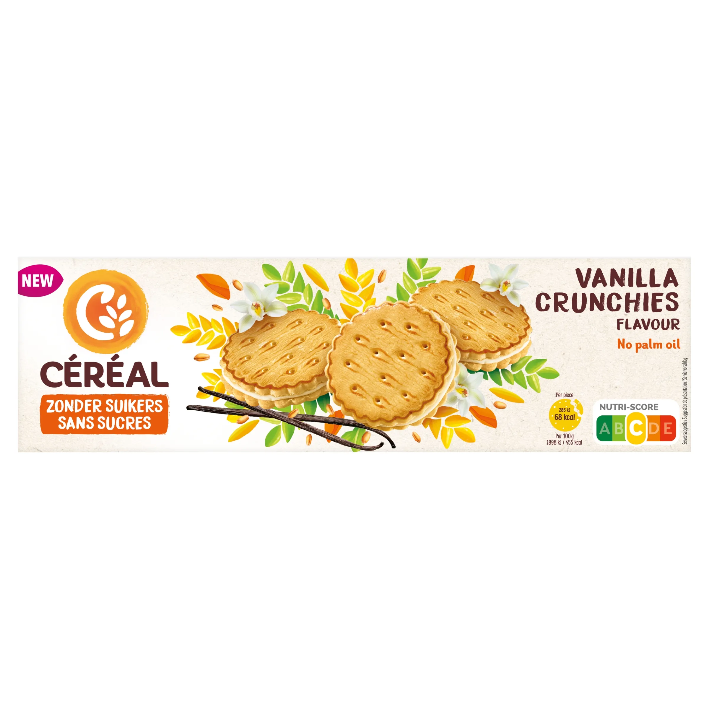 Céréal Vanilla Crunchies (4 x 3 stuks)