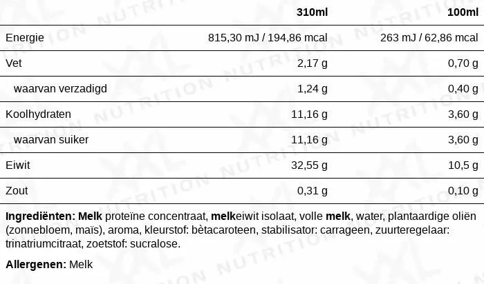 XXL Nutrition N'Joy Protein Drink Banaan (310 ml)