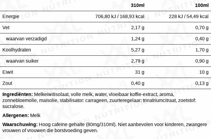 XXL Nutrition N'Joy Protein Drink Iced Coffee (310 ml)
