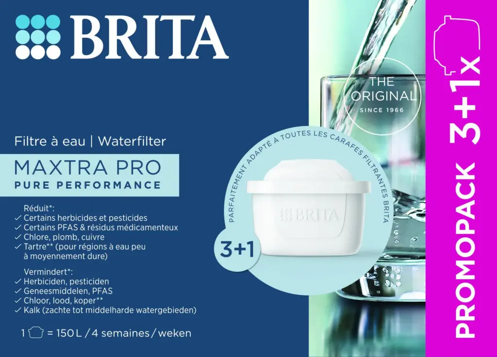 Brita Waterfilterpatroon Maxtra Pro Pure Performance 3+1 (4 stuks)
