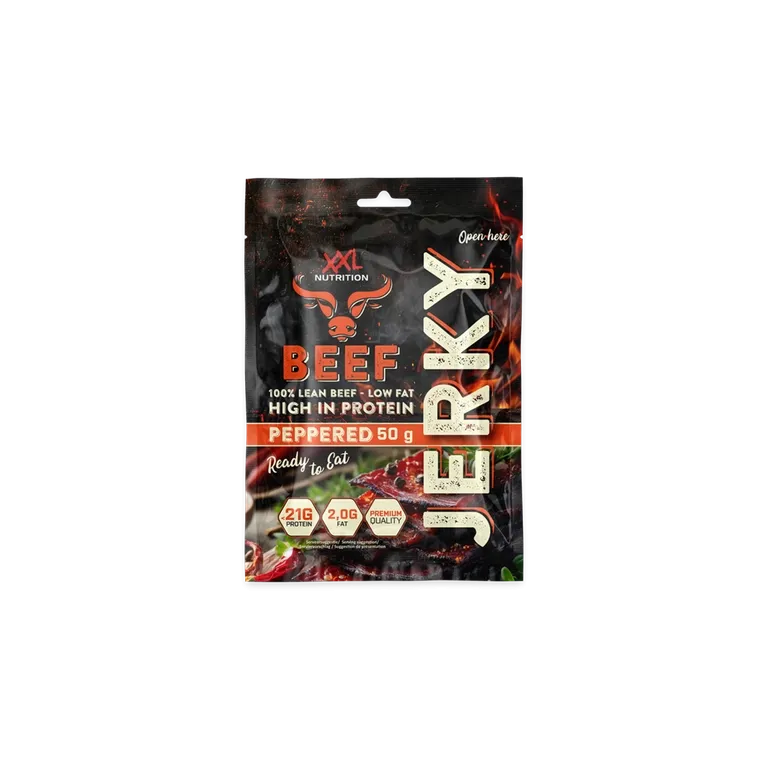 Xxl Nutrition Beef Jerky - Peppered (50 gram)