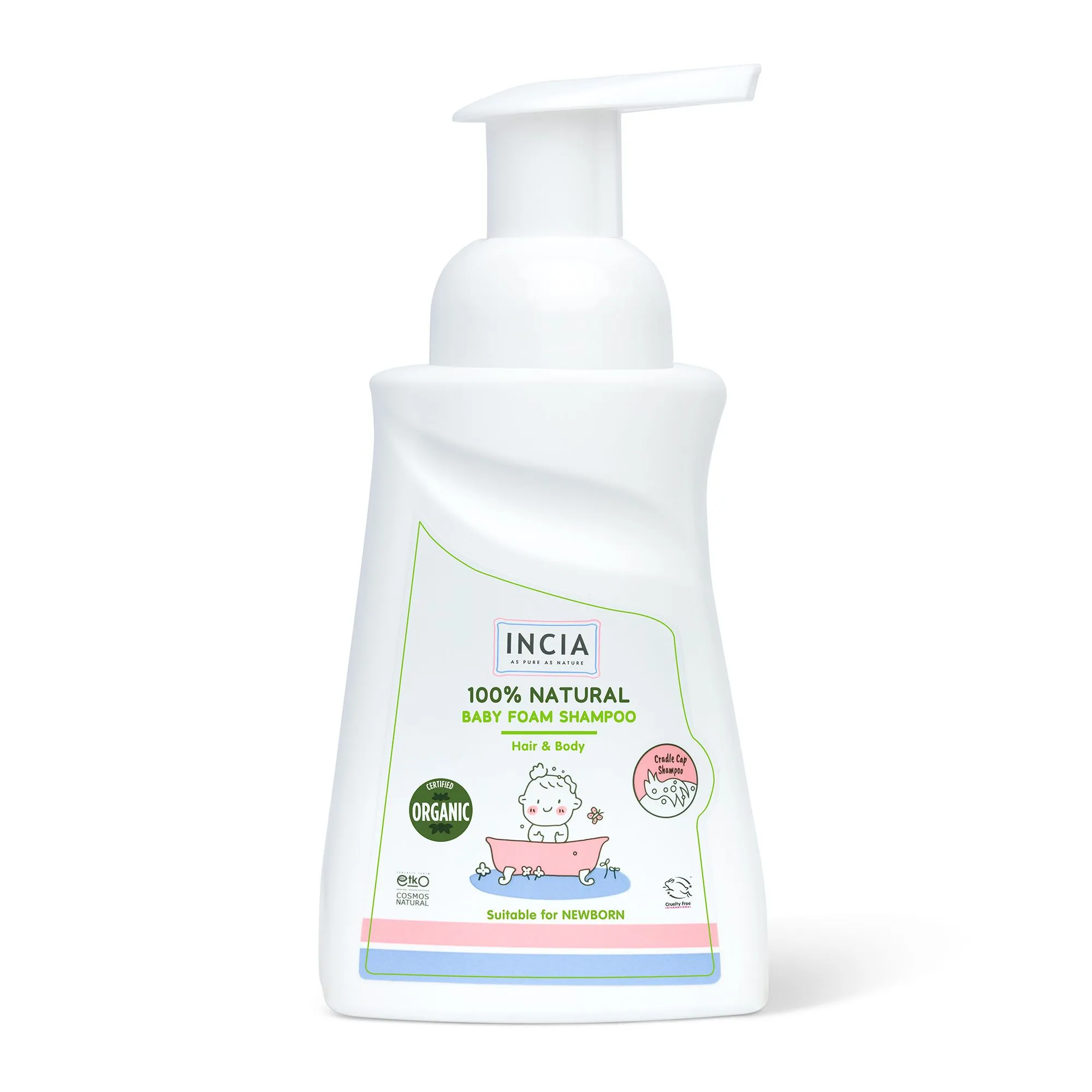 Incia Baby Care Schuim Shampoo (200 ml)