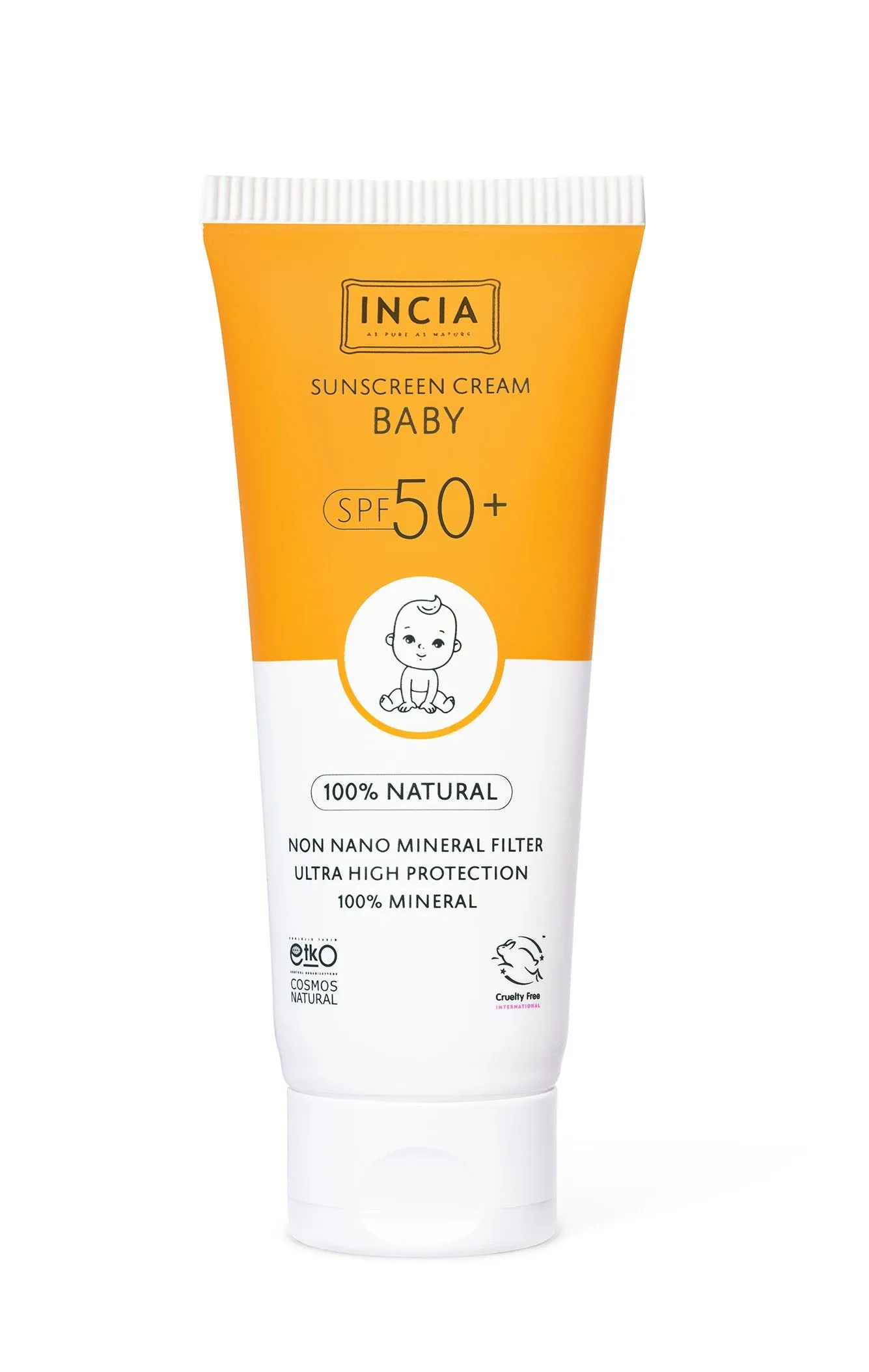 Incia Zonnebrandcreme Baby SPF50 (50 ml)