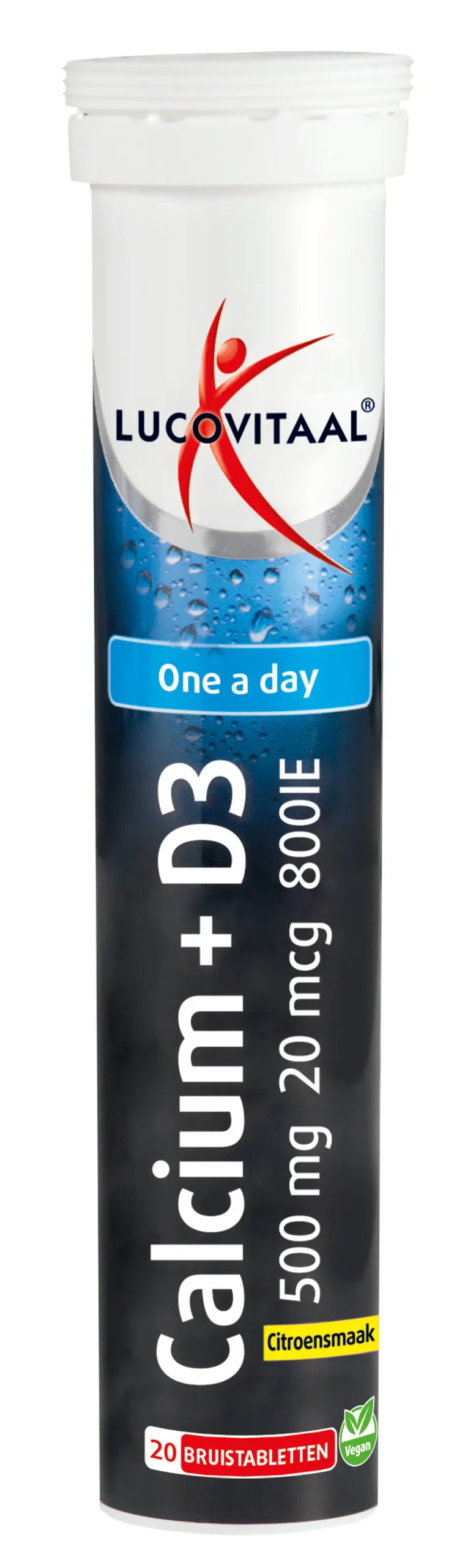 Lucovitaal Calcium 500mg  + D3 (20 bruistabletten)