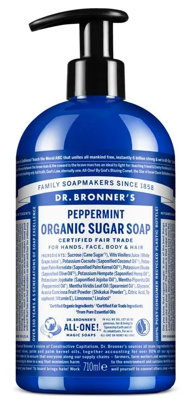 Dr Bronner's Shikakai Zeep Pepermunt (710 ml)