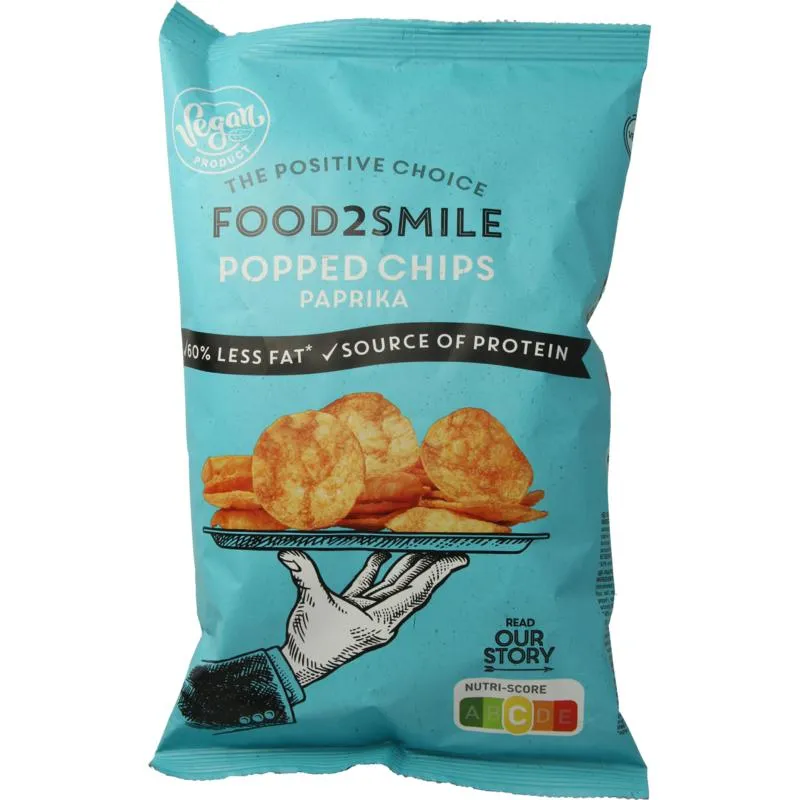 Food2Smile Popped Chips Paprika (90 gr)