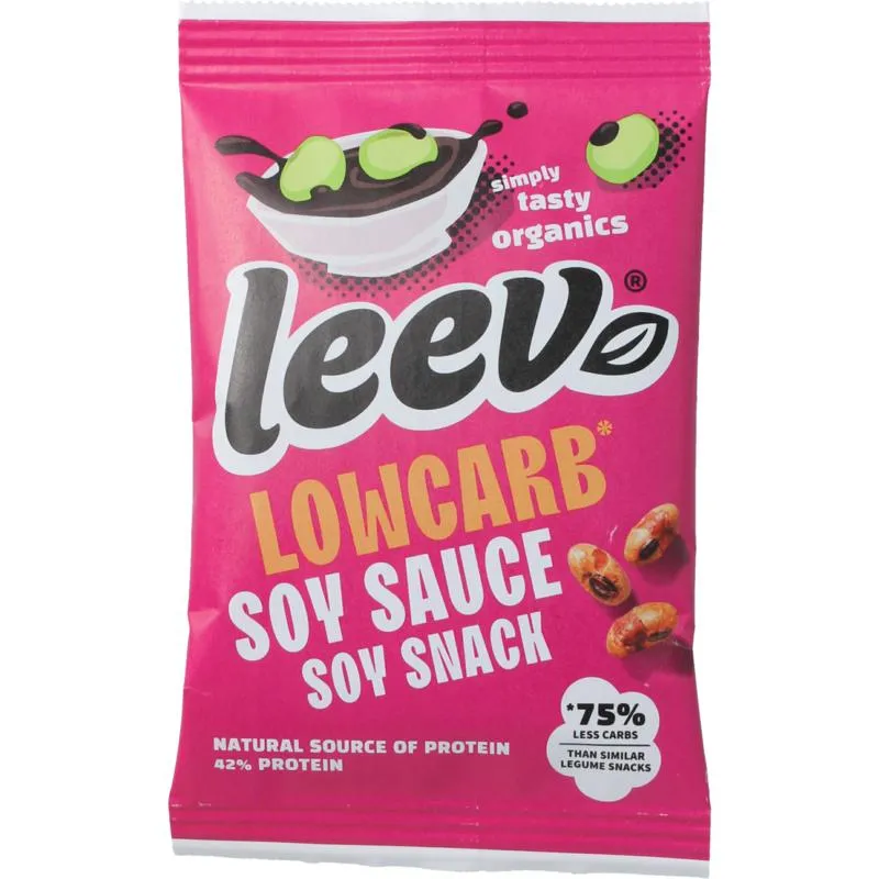 Leev Lowcarb Snack Soyabonen Soya Saus Bio (45 gr)