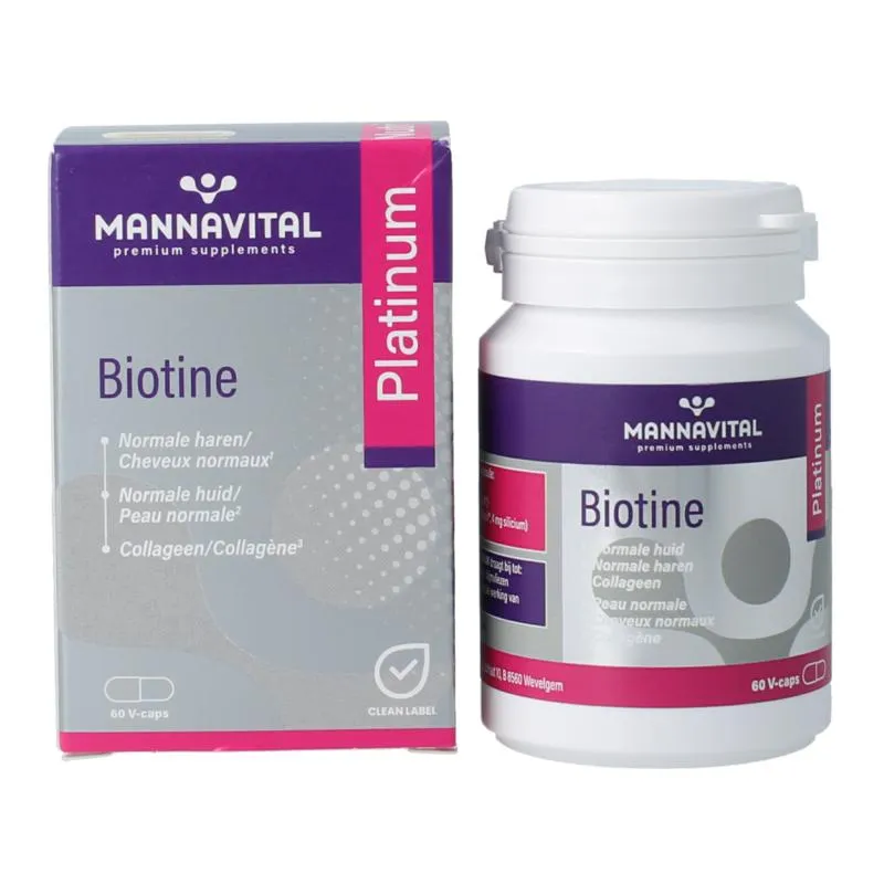 Mannavital Biotine Platinum (60 Vega Softgels)