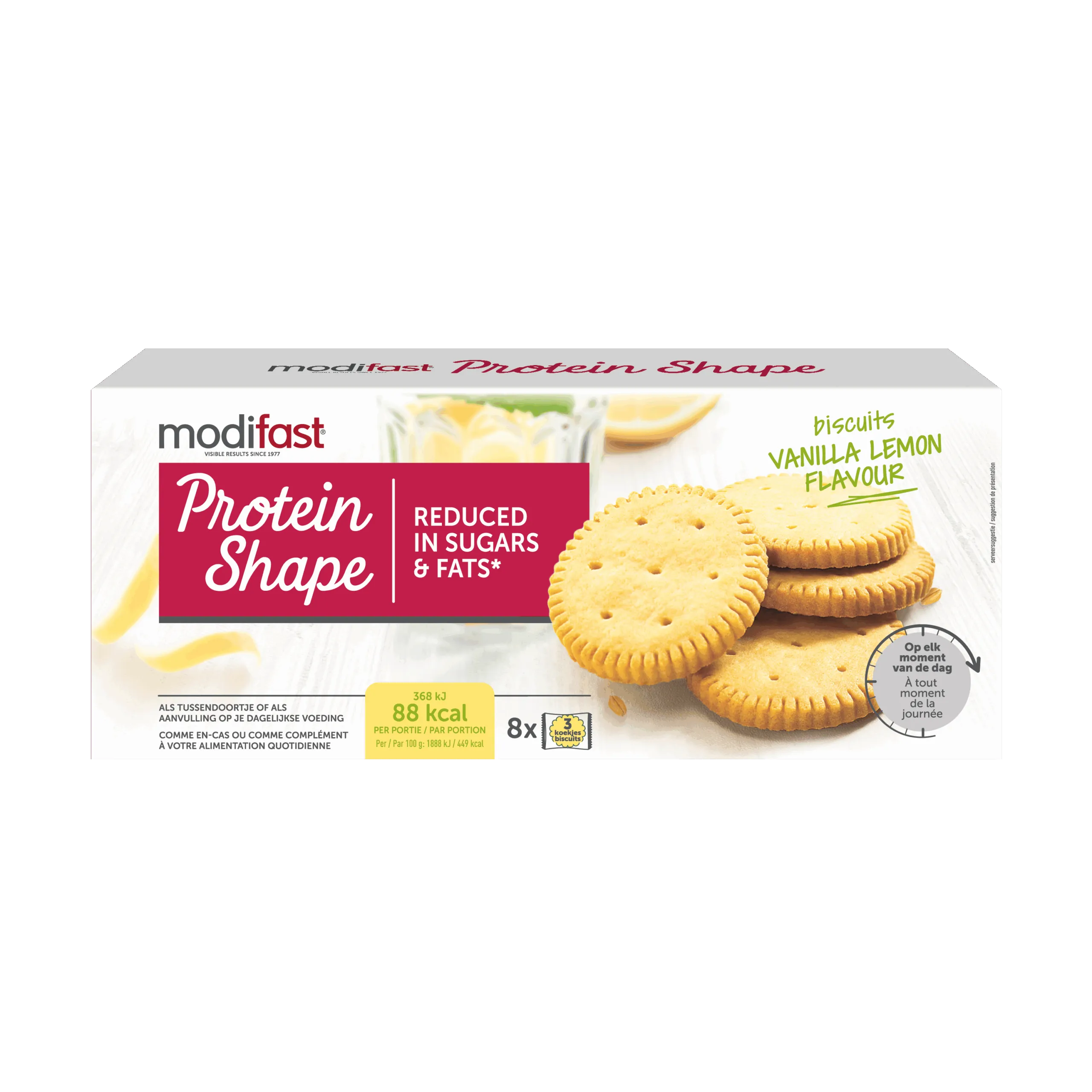 Modifast Protein Shape Biscuits Vanilla Lemon (8 x 3 stuks)