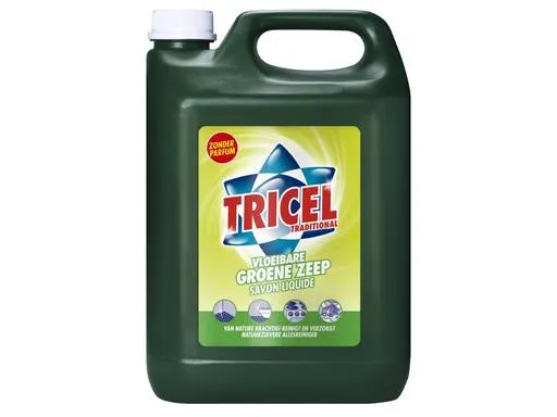 Tricelgroene Zeep Vloeibaar Traditional Zonder Parfum (5000 ml)
