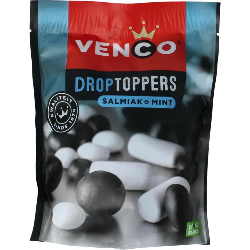 Venco Droptoppers Salmiak Mint (225 gr)