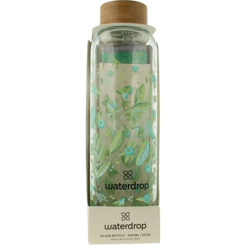 Waterdrop Glazen Drinkfles Edition Clean 600Ml (1 stuk)