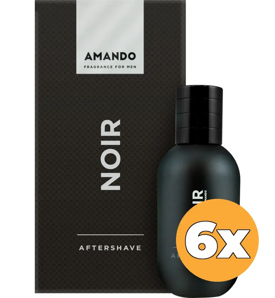 6x Amando Noir Aftershave (100 ml)